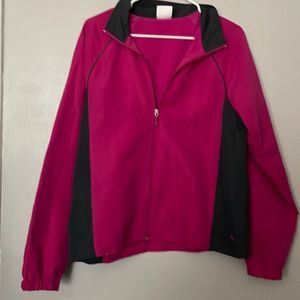 Danskin Large pink & gray lightweight spring coat. EUC.